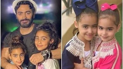 للمرة الاولى شاهد نجل تامر حسني من قرب.. لن تصدق تطابق ملامحه مع ملامح والده بنفس عمره