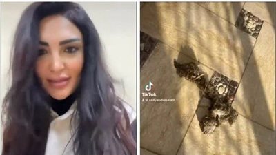 سالي عبد السلام تصدم الجمهور بأشياء غريبة أمام منزلها