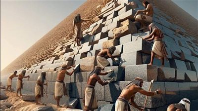 سر الهيكل الغامض اللي تم رصده تحت الرمال جنب الهرم الأكبر