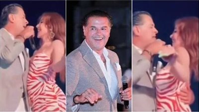 فتاة ټقتحم المسرح وتقترب من راغب علامة أمام الجميع.. ماذا كان رد فعله