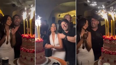 من هي الفتاة التي ظهر احمد السقا معها في عيد ميلادها.. مفاجأة